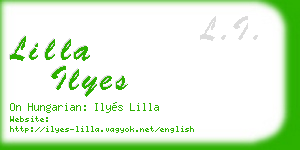 lilla ilyes business card